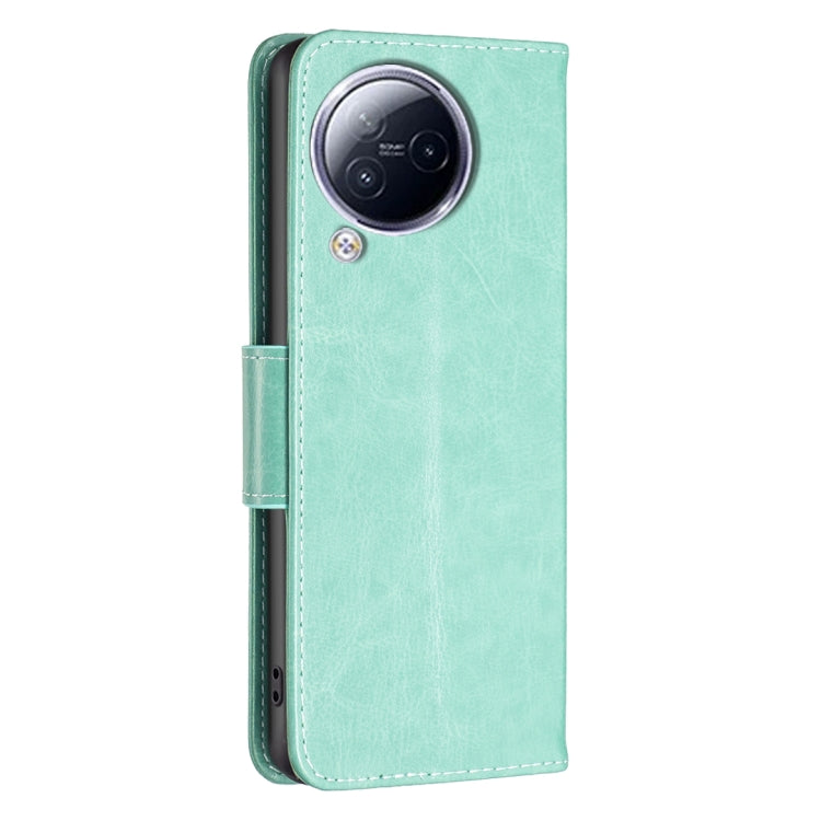 For Xiaomi Civi 3 5G Two Butterflies Embossing Leather Phone Case(Green) - free shipping - PMC TechLife - Order now!