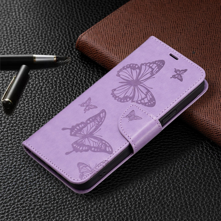 For Xiaomi Redmi 12 4G Two Butterflies Embossing Leather Phone Case(Purple) - free shipping - PMC TechLife - Order now!