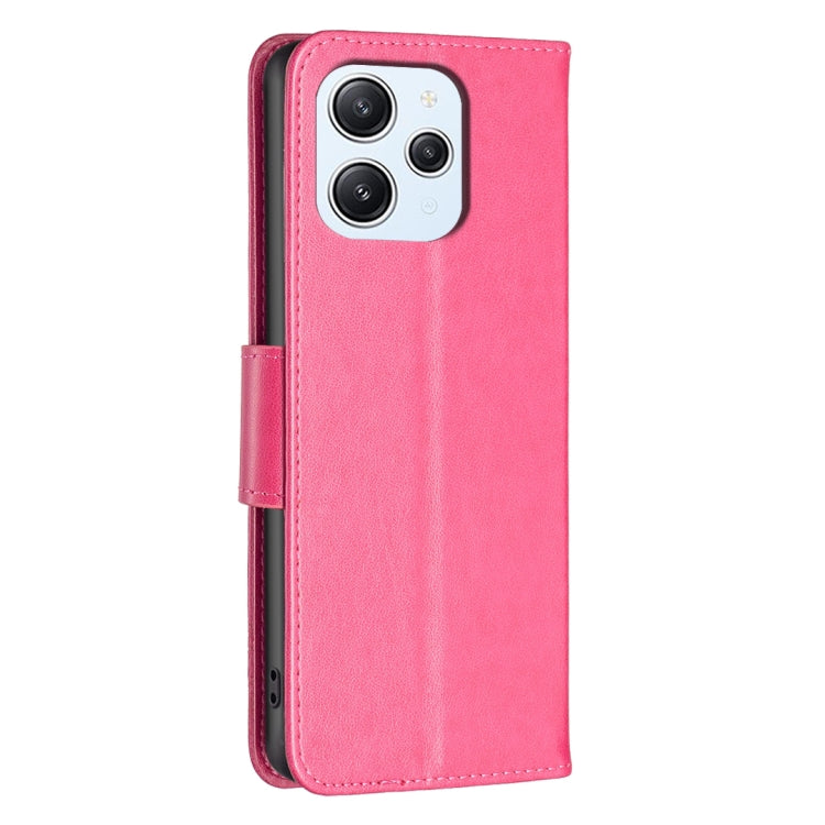 For Xiaomi Redmi 12 4G Two Butterflies Embossing Leather Phone Case(Rose Red) - free shipping - PMC TechLife - Order now!