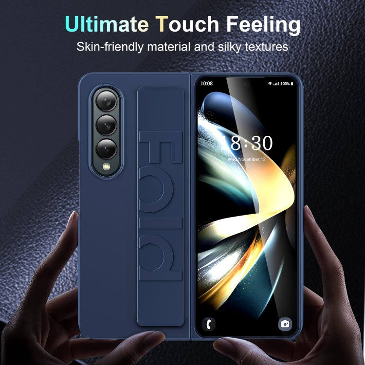 For Samsung Galaxy Z Fold3 Silicone Wristband Holder Foldable Phone Case(Black) - free shipping - PMC TechLife - Order now!