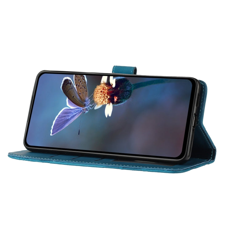 For Xiaomi 12 Lite Flower Embossing Pattern Leather Phone Case(Blue) - free shipping - PMC TechLife - Order now!
