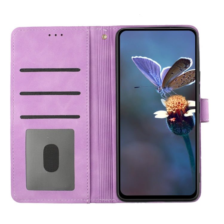 For Xiaomi Redmi Note 11 Pro 5G Global Flower Embossing Pattern Leather Phone Case(Purple) - free shipping - PMC TechLife - Order now!