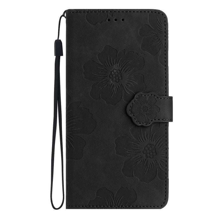For Xiaomi Redmi Note 11 4G Global / Note 11S Flower Embossing Pattern Leather Phone Case(Black) - free shipping - PMC TechLife - Order now!