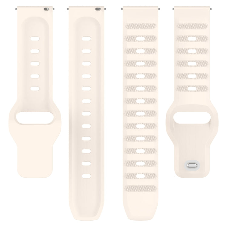 22mm Universal Dots Pattern Silicone Replacement Watch Band(Starlight Color) - 22mm Bands by PMC TechLife | Online Shopping South Africa | PMC TechLife