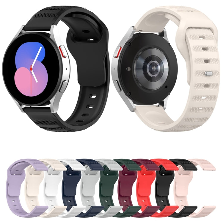 22mm Universal Dots Pattern Silicone Replacement Watch Band(Midnight Blue) - 22mm Bands by PMC TechLife | Online Shopping South Africa | PMC TechLife