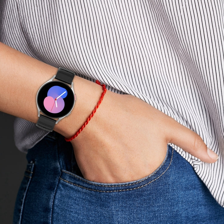 22mm Universal Dots Pattern Silicone Replacement Watch Band(Midnight Blue) - 22mm Bands by PMC TechLife | Online Shopping South Africa | PMC TechLife