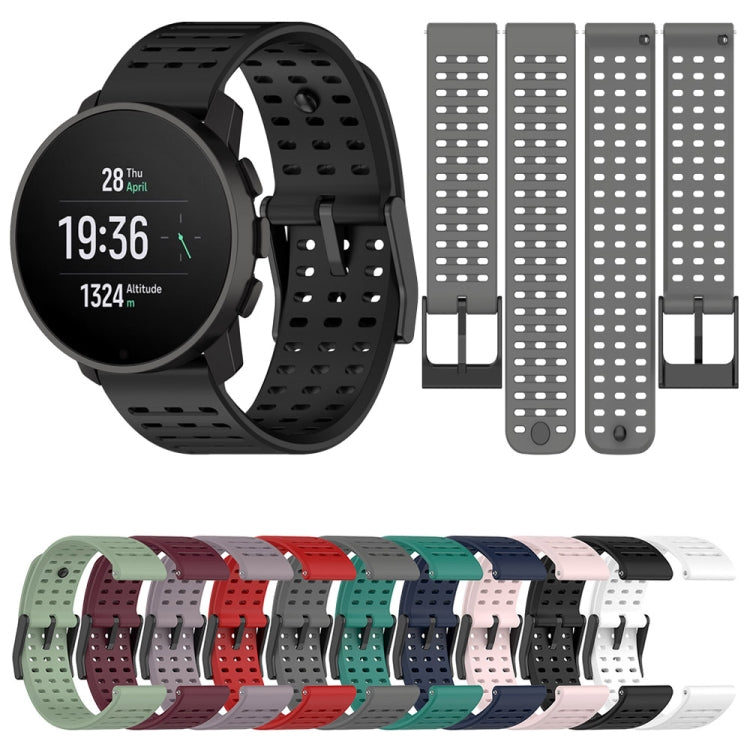 For Suunto 9 Peak Pro / Suunto Vertical Silicone Replacement Watch Band(Wine Red) -  by PMC TechLife | Online Shopping South Africa | PMC TechLife
