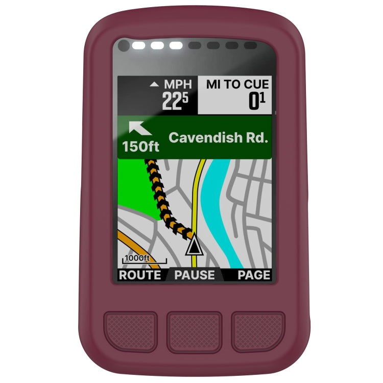 For Wahoo Elemnt Bolt V2 WFCC5 Stopwatch Silicone Protective Case(Wine Red) - Watch Case by PMC TechLife | Online Shopping South Africa | PMC TechLife