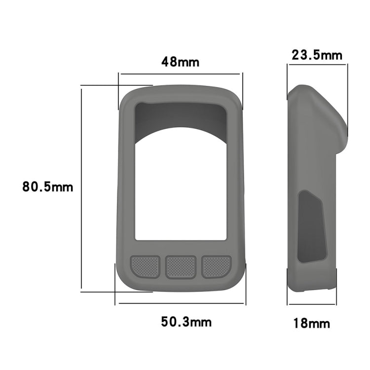 For Wahoo Elemnt Bolt V2 WFCC5 Stopwatch Silicone Protective Case(Dark Grey) - Watch Case by PMC TechLife | Online Shopping South Africa | PMC TechLife