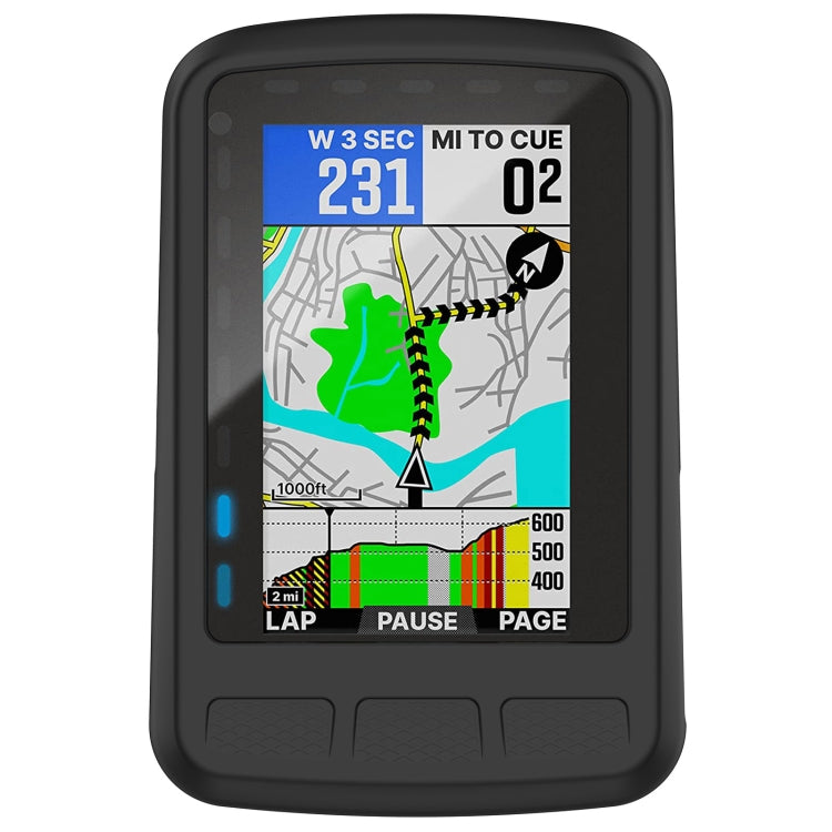 For Wahoo Elemnt Roam WFCC4 Stopwatch Silicone Protective Case(Black) - Watch Case by PMC TechLife | Online Shopping South Africa | PMC TechLife | Buy Now Pay Later Mobicred