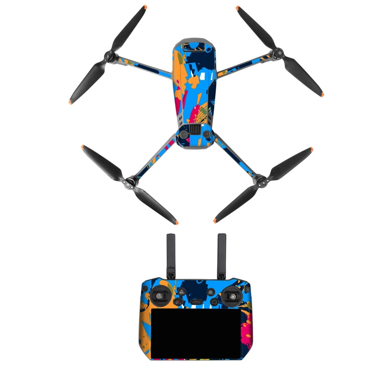 For DJI Mavic 3 Pro / RC Pro Sunnylife Drone Body Remote Control Decorative Stickers Set(Colorful Sea Blue) - Stickers by Sunnylife | Online Shopping South Africa | PMC Jewellery