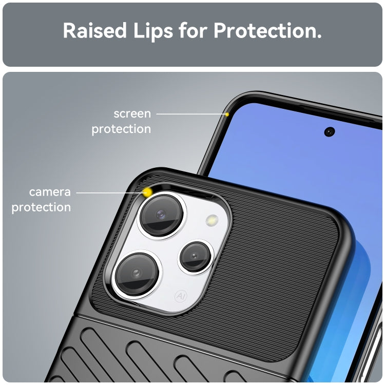 For Xiaomi Redmi 12 Thunderbolt Shockproof TPU Protective Soft Phone Case(Black) - free shipping - PMC TechLife - Order now!