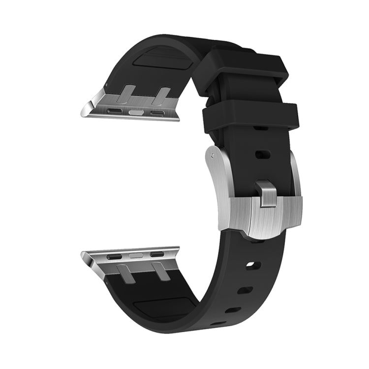 AP Silicone Watch Band For Apple Watch SE 40mm(Silver Black) - free shipping - PMC TechLife - Order now!
