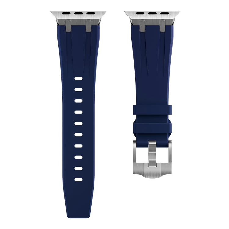 AP Silicone Watch Band For Apple Watch 6 40mm(Silver Blue) - Watch Bands by PMC Jewellery | Online Shopping South Africa | PMC Jewellery