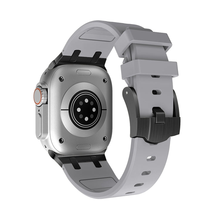 AP Silicone Watch Band For Apple Watch 9 41mm(Black Grey) - free shipping - PMC TechLife - Order now!