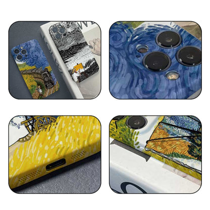 For iPhone 11 Pro Precise Hole Oil Painting Pattern PC Phone Case(Train) - iPhone 11 Pro Cases by PMC Jewellery | Online Shopping South Africa | PMC Jewellery