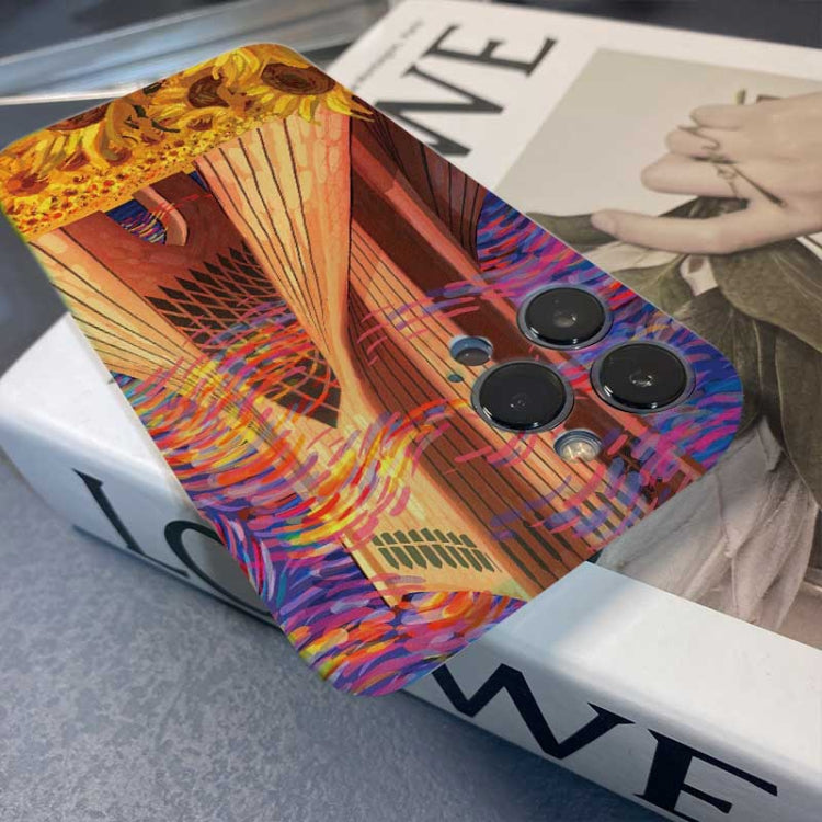 For iPhone XS Max Precise Hole Oil Painting Pattern PC Phone Case(Architectural Painting) - More iPhone Cases by PMC TechLife | Online Shopping South Africa | PMC TechLife