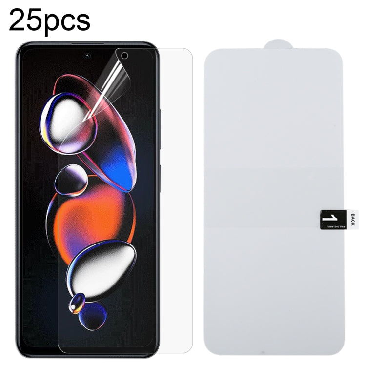 For Xiaomi Redmi Note 12T Pro 25pcs Full Screen Protector Explosion-proof Hydrogel Film - free shipping - PMC TechLife - Order now!