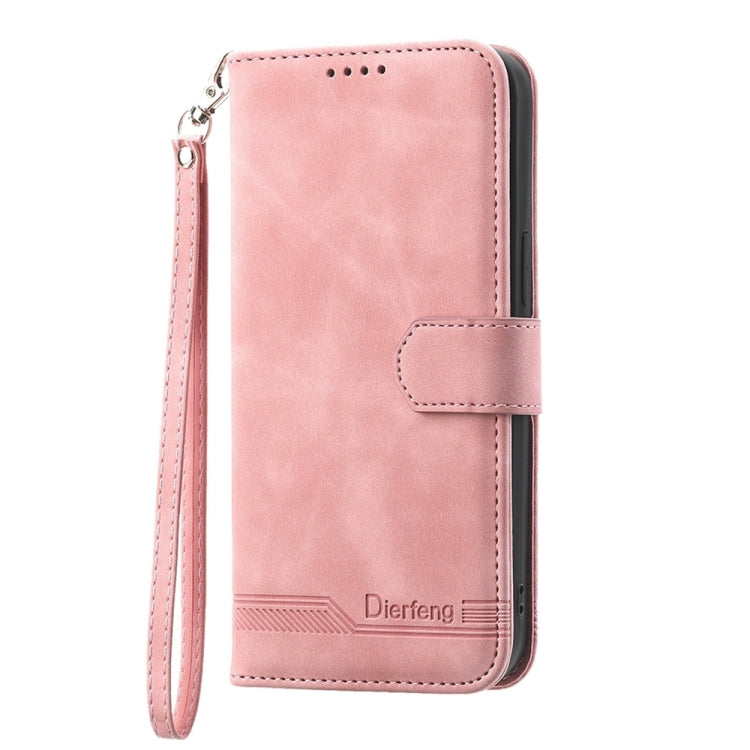 For Xiaomi Redmi Note 13 Pro+ Dierfeng Dream Line TPU + PU Leather Phone Case(Pink) -  by PMC TechLife | Online Shopping South Africa | PMC TechLife | Buy Now Pay Later Mobicred