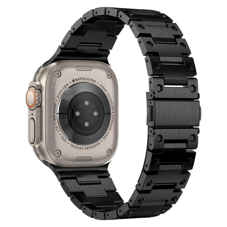 Double Rows Metal Watch Band For Apple Watch SE 2023 44mm(Black) - free shipping - PMC TechLife - Order now!