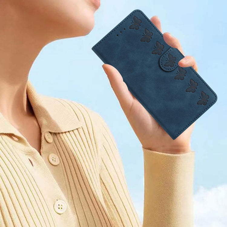 For Xiaomi 12 Lite Seven Butterflies Embossed Leather Phone Case(Blue) - free shipping - PMC TechLife - Order now!