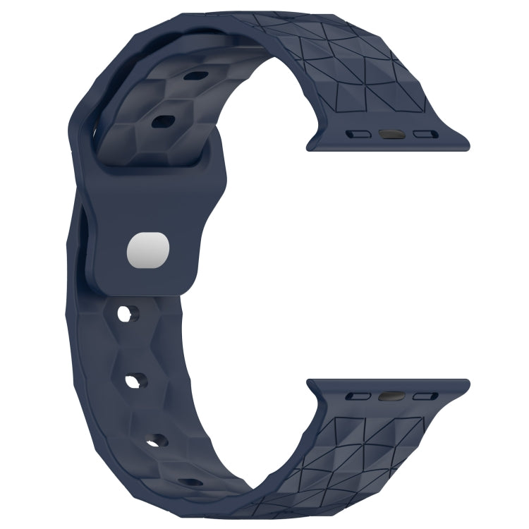 Football Texture Silicone Watch Band For Apple Watch 5 44mm(Midnight Blue) - Watch Bands by PMC TechLife | Online Shopping South Africa | PMC TechLife