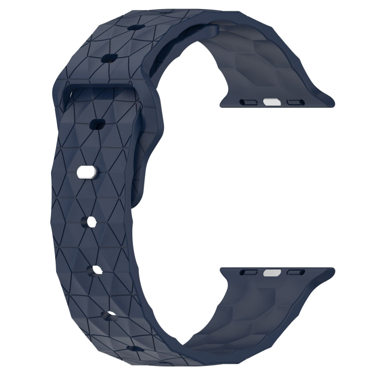 Football Texture Silicone Watch Band For Apple Watch 4 40mm(Midnight Blue) - Watch Bands by PMC TechLife | Online Shopping South Africa | PMC TechLife