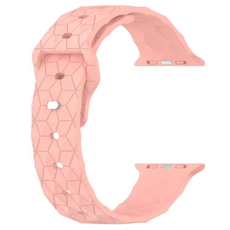 Football Texture Silicone Watch Band For Apple Watch 4 44mm(Pink) - Watch Bands by PMC TechLife | Online Shopping South Africa | PMC TechLife