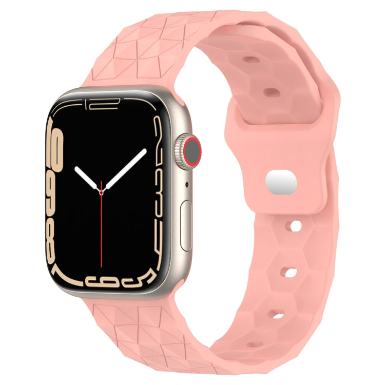Football Texture Silicone Watch Band For Apple Watch 2 38mm(Pink) - Watch Bands by PMC TechLife | Online Shopping South Africa | PMC TechLife