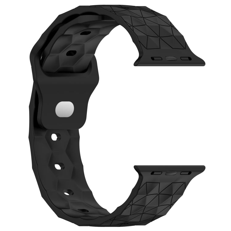 Football Texture Silicone Watch Band For Apple Watch 2 42mm(Black) - Watch Bands by PMC TechLife | Online Shopping South Africa | PMC TechLife