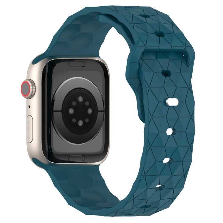 Football Texture Silicone Watch Band For Apple Watch 2 42mm(Dark Blue) - Watch Bands by PMC TechLife | Online Shopping South Africa | PMC TechLife