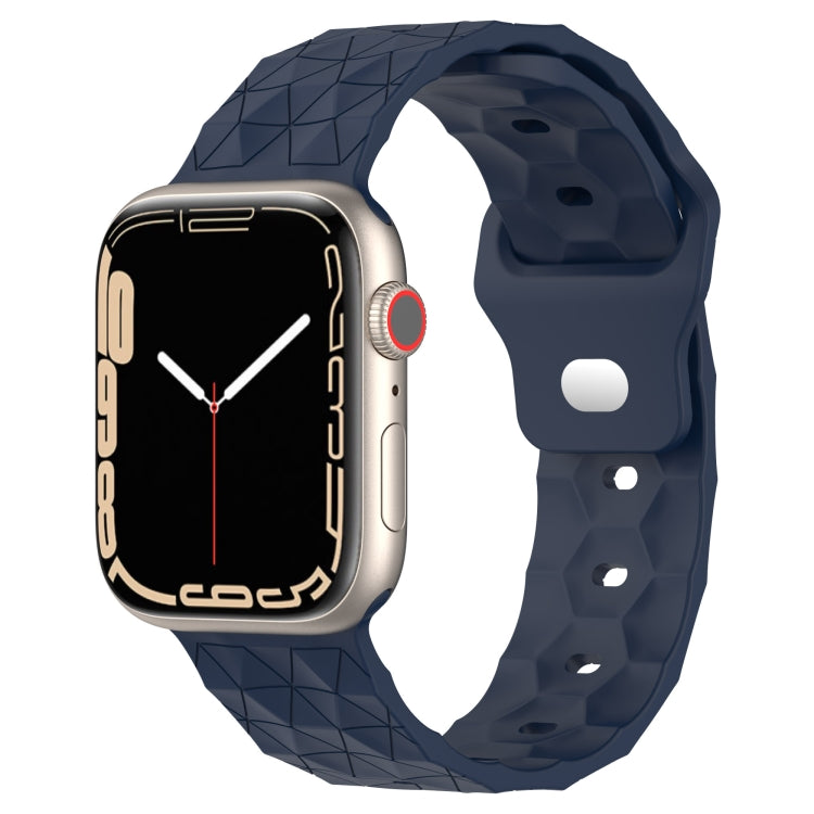 Football Texture Silicone Watch Band For Apple Watch 2 42mm(Midnight Blue) - Watch Bands by PMC TechLife | Online Shopping South Africa | PMC TechLife