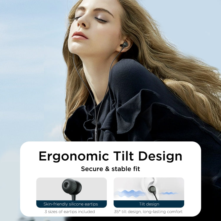 JOYROOM JR-EC06 Type-C Metal In-Ear Wired Earphone, Length: 1.2m(Dark Grey) - Type-C Earphone by JOYROOM | Online Shopping South Africa | PMC TechLife