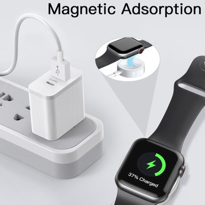 Yesido CA69 For Apple Watch USB Magnetic Charger, Cable Length: 1m(White) - Charger / Holder by Yesido | Online Shopping South Africa | PMC Jewellery