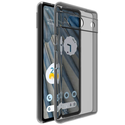 For Google Pixel 7a IMAK UX-5 Series Transparent Shockproof TPU Protective Phone Case(Transparent Black) - Google Cases by imak | Online Shopping South Africa | PMC Jewellery | Buy Now Pay Later Mobicred