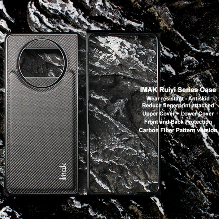 For Huawei Mate X3 imak Ruiyi Series Carbon Fiber PU + PC Phone Case - Huawei Cases by imak | Online Shopping South Africa | PMC TechLife | Buy Now Pay Later Mobicred