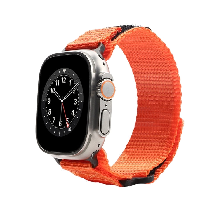 Nylon Two Section Watch Band For Apple Watch SE 2022 44mm(Orange) - Watch Bands by PMC TechLife | Online Shopping South Africa | PMC TechLife