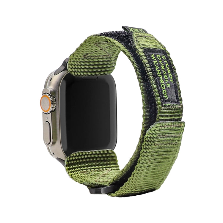 Nylon Two Section Watch Band For Apple Watch 3 38mm(Dark Green) - Watch Bands by PMC TechLife | Online Shopping South Africa | PMC TechLife