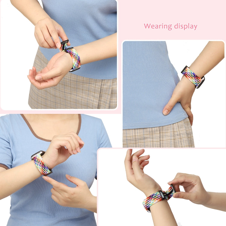 Magnetic Fold Clasp Woven Watch Band For Apple Watch 38mm(Starlight Color) - Watch Bands by PMC TechLife | Online Shopping South Africa | PMC TechLife