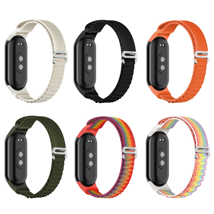 For Xiaomi Mi Band 8 Loop Nylon Watch Band(Green) - Watch Bands by PMC Jewellery | Online Shopping South Africa | PMC Jewellery