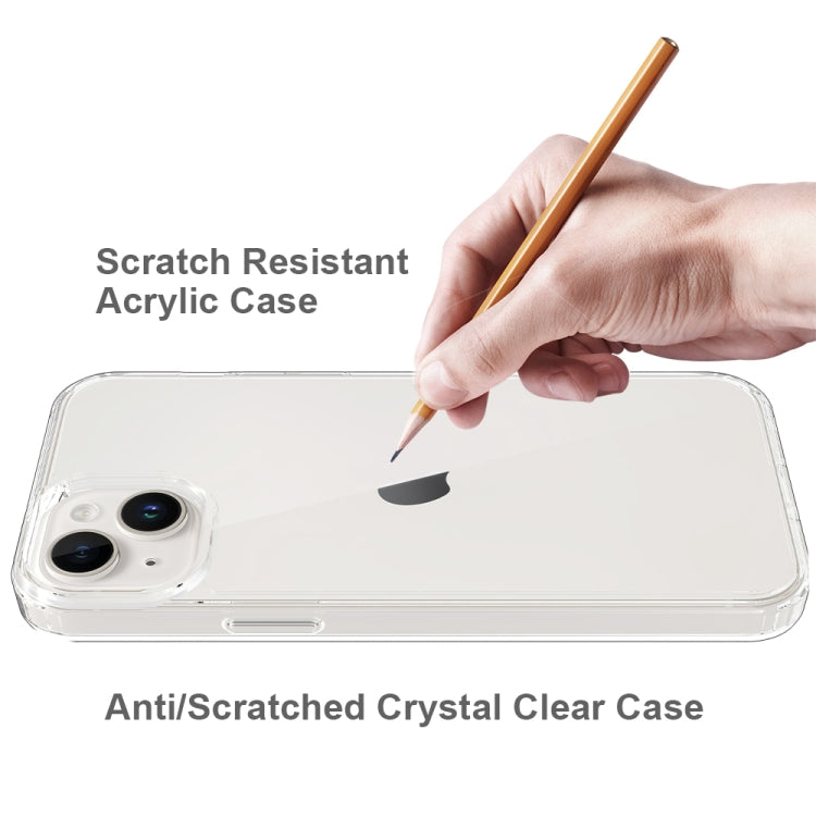 For iPhone 15 Plus Scratchproof Acrylic TPU Phone Case(Black) - free shipping - PMC TechLife - Order now!