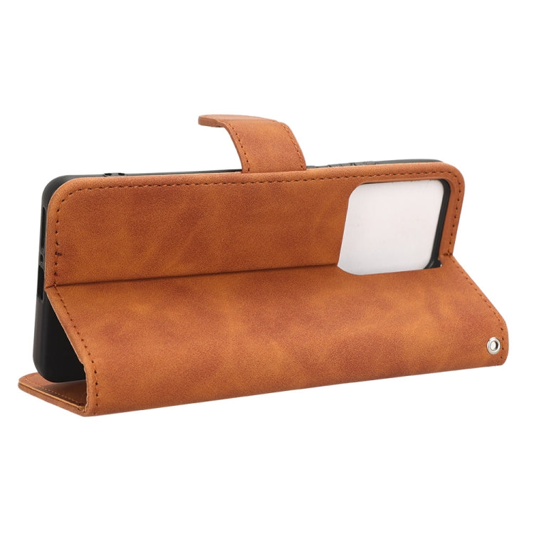 For Motorola Edge 40 Skin Feel Magnetic Flip Leather Phone Case(Brown) - free shipping - PMC TechLife - Order now!