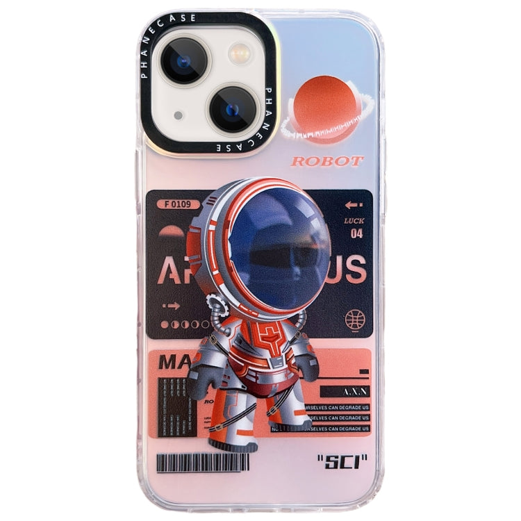 For iPhone 14 Mechanical Astronaut Pattern TPU Phone Case(Orange) - free shipping - PMC TechLife - Order now!