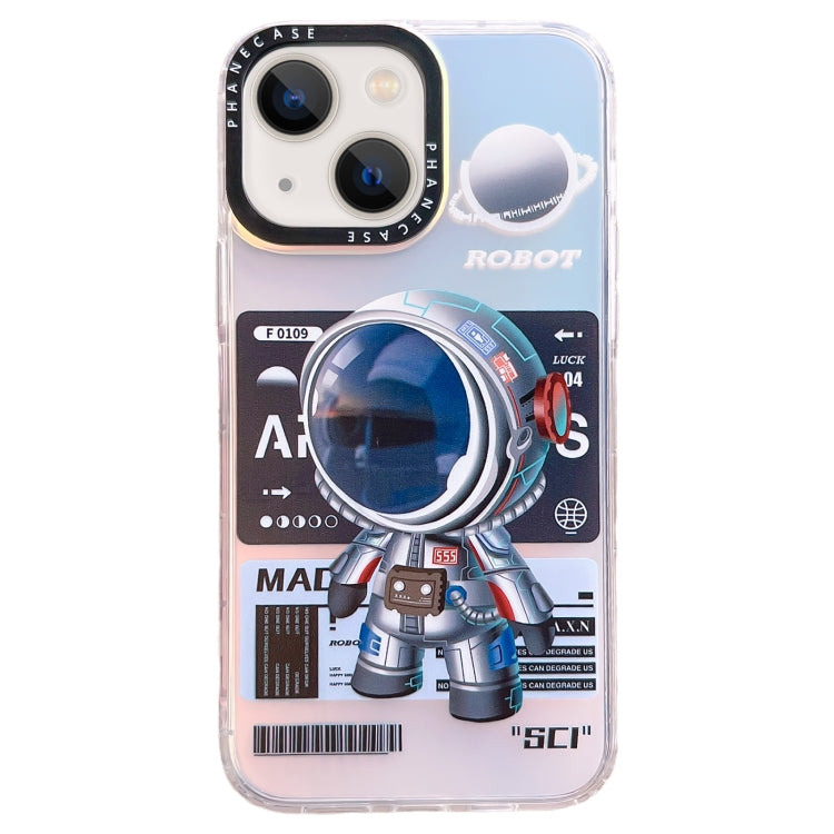 For iPhone 14 Plus Mechanical Astronaut Pattern TPU Phone Case(Blue) - free shipping - PMC TechLife - Order now!