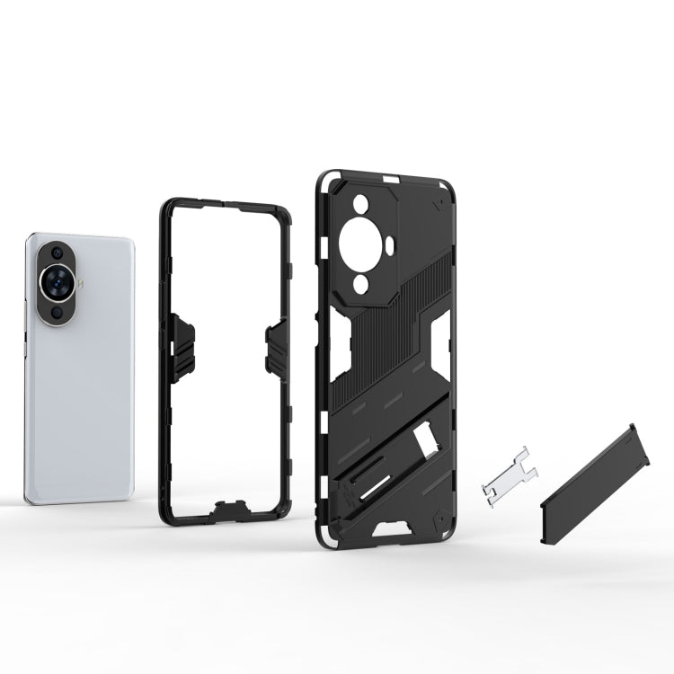 For Huawei nova 11 Pro 4G Punk Armor 2 in 1 PC + TPU Phone Case with Holder(White) - free shipping - PMC TechLife - Order now!