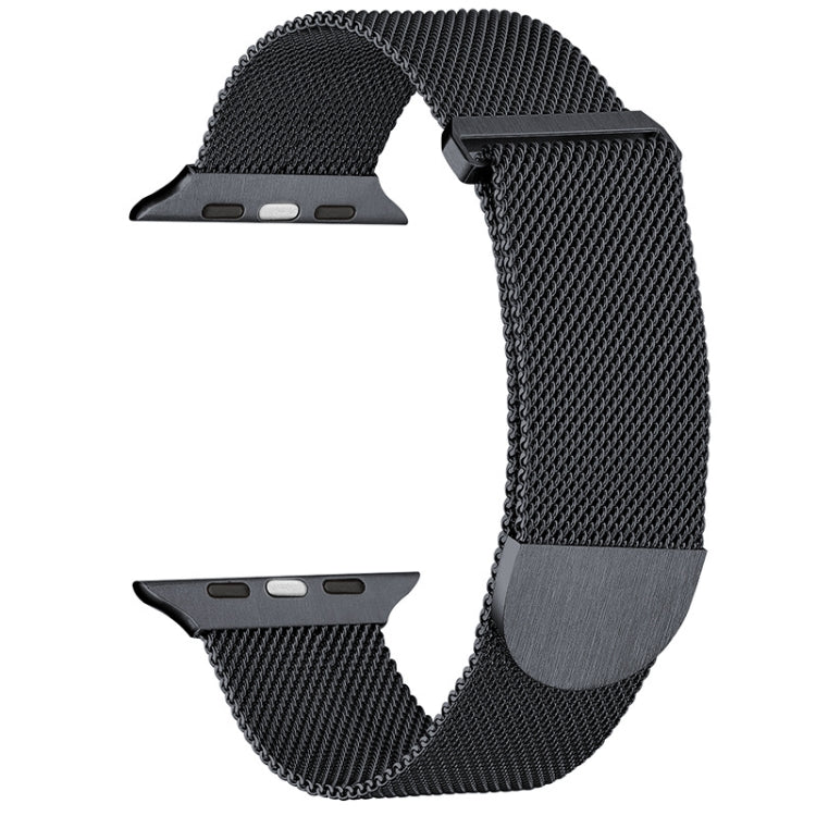 For Apple Watch 8 45mm Milanese Metal Magnetic Watch Band(Gunmetal) - Watch Bands by PMC Jewellery | Online Shopping South Africa | PMC Jewellery