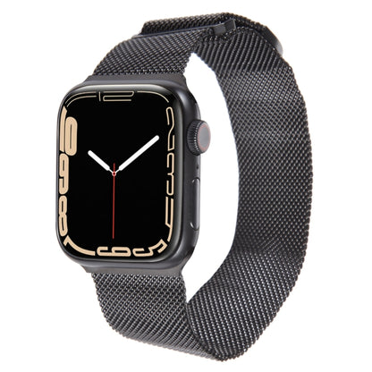 For Apple Watch SE 2022 44mm Milanese Metal Magnetic Watch Band(Black) - Watch Bands by PMC Jewellery | Online Shopping South Africa | PMC Jewellery