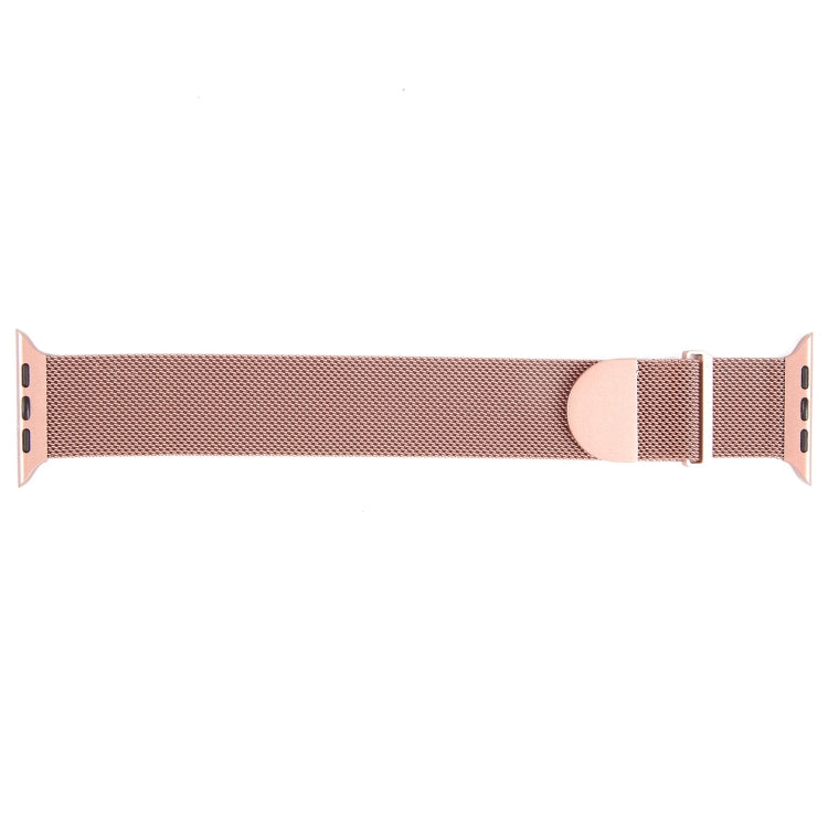 For Apple Watch 7 45mm Milanese Metal Magnetic Watch Band(Pink) - Watch Bands by PMC Jewellery | Online Shopping South Africa | PMC Jewellery