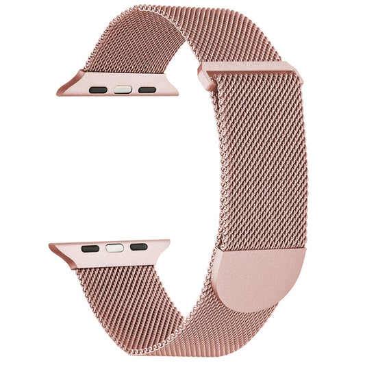 For Apple Watch SE 40mm Milanese Metal Magnetic Watch Band(Pink) - Watch Bands by PMC Jewellery | Online Shopping South Africa | PMC Jewellery