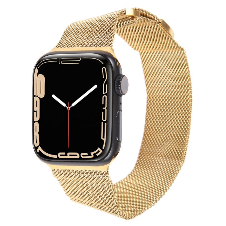 For Apple Watch 6 40mm Milanese Metal Magnetic Watch Band(Gold) - Watch Bands by PMC Jewellery | Online Shopping South Africa | PMC Jewellery